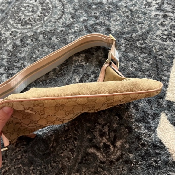 Gucci Monogram Web medium half moon hobo bag - Picture 2 of 12